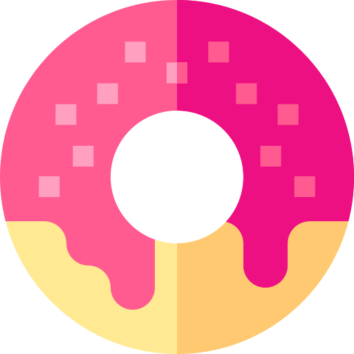 Donut Basic Straight Flat icon