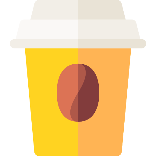 Чашка кофе Basic Rounded Flat иконка