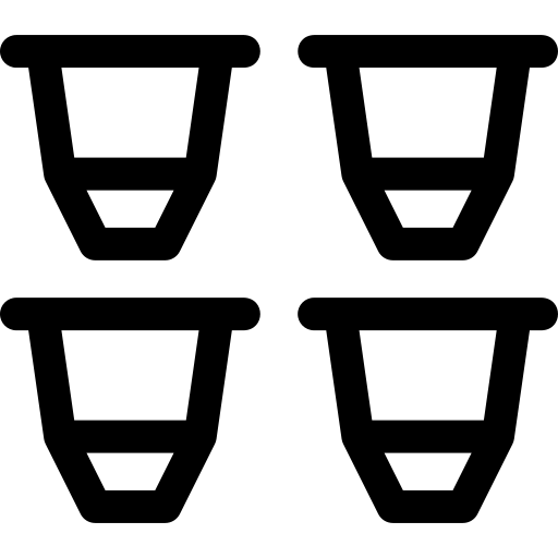 koffiecapsule Basic Rounded Lineal icoon