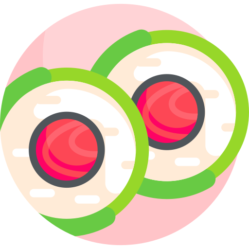 rouleau de sushi Detailed Flat Circular Flat Icône
