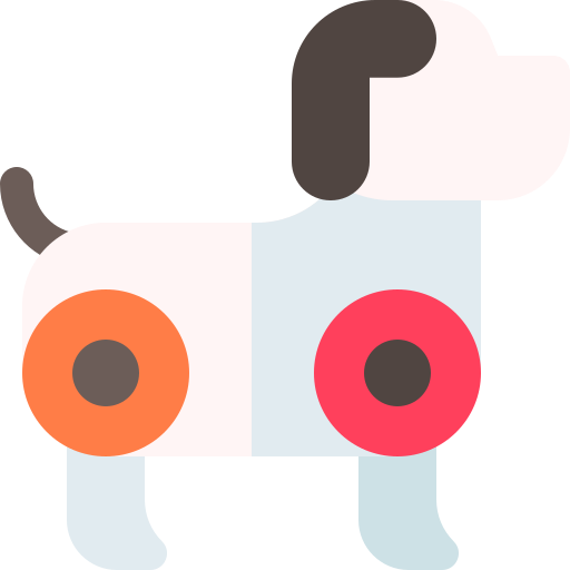perro robótico Basic Rounded Flat icono