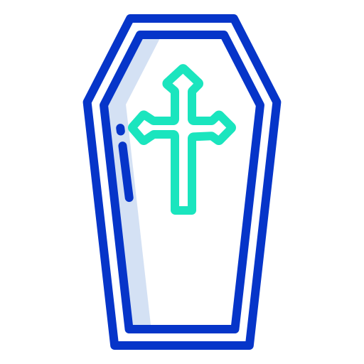 Coffin Icongeek26 Outline Colour icon