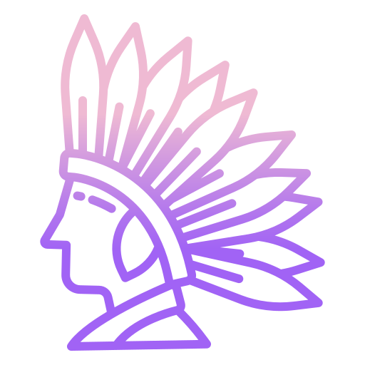 Native american Icongeek26 Outline Gradient icon
