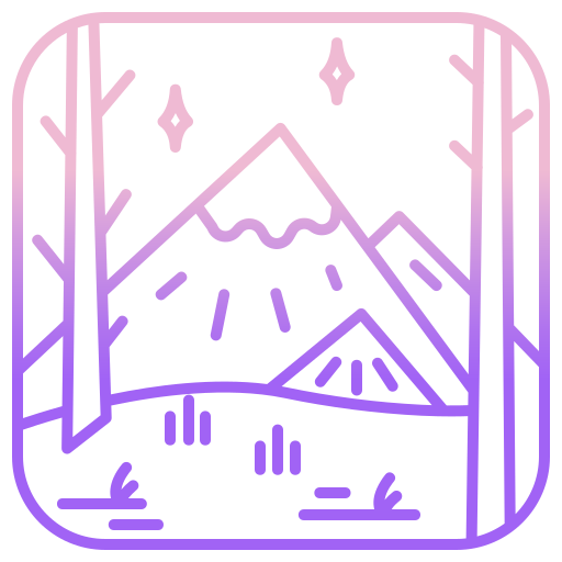 góra Icongeek26 Outline Gradient ikona