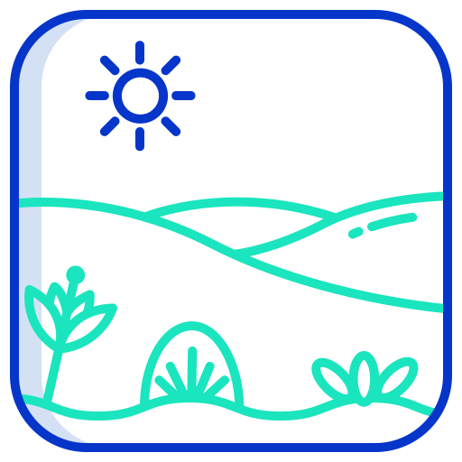 landschap Icongeek26 Outline Colour icoon