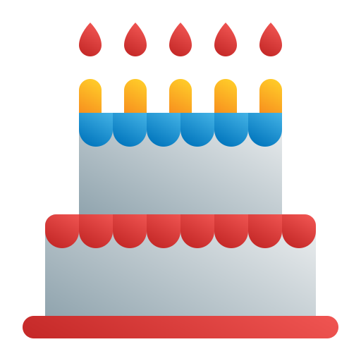 誕生日ケーキ Generic Flat Gradient icon