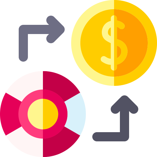 dinero Basic Rounded Flat icono