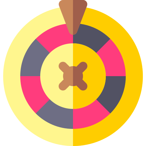 roulette Basic Rounded Flat icoon