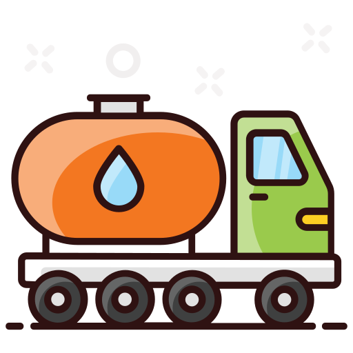 연료 트럭 Generic Outline Color icon