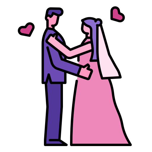 bruiloft Generic Outline Color icoon