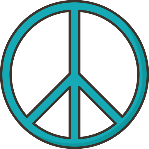 Peace Amethys Design Lineal Color icon