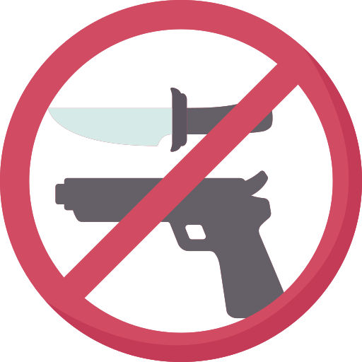 No weapons Amethys Design Flat icon