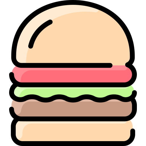 burger Vitaliy Gorbachev Lineal Color Icône