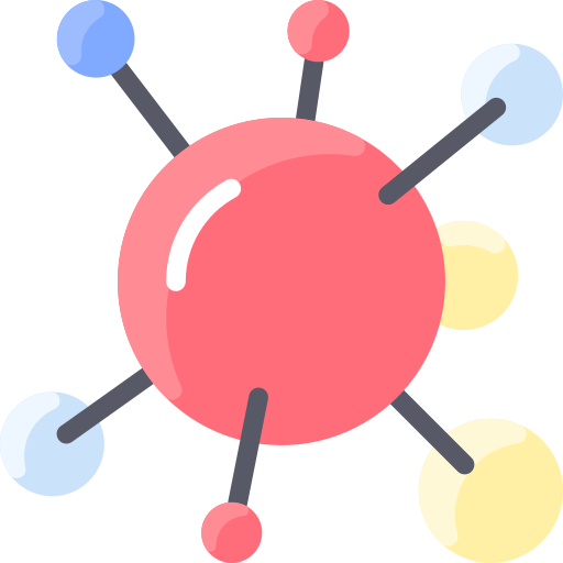 molécula Vitaliy Gorbachev Flat icono