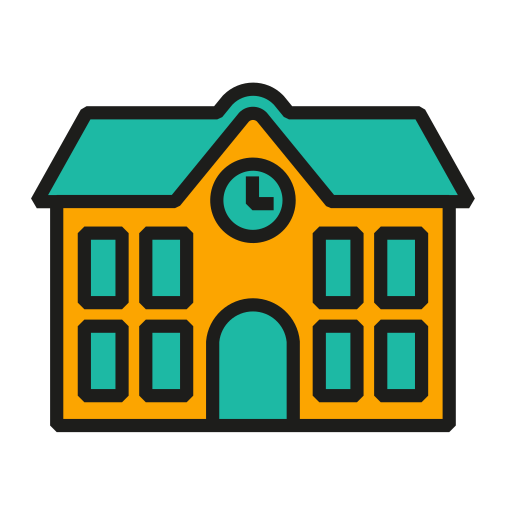 学校 Generic Outline Color icon