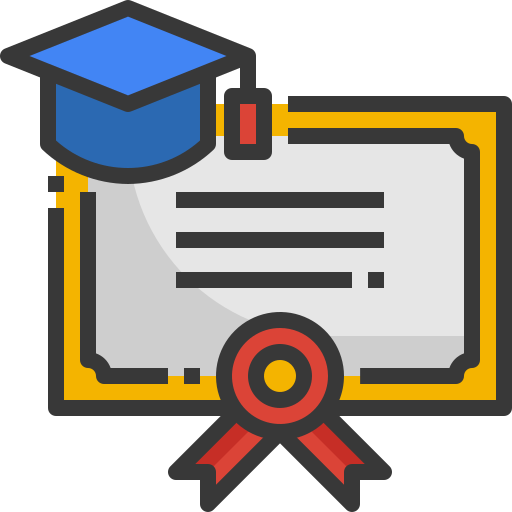 diploma Generic Outline Color icoon