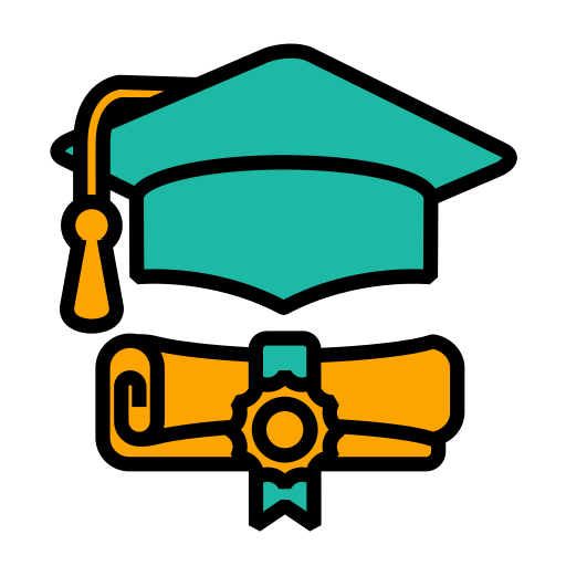 卒業 Generic Outline Color icon