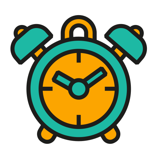 Alarm clock Generic Outline Color icon