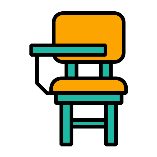 Рабочий стул Generic Outline Color иконка