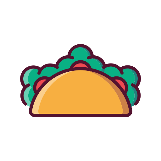 tacos Generic Outline Color Icône