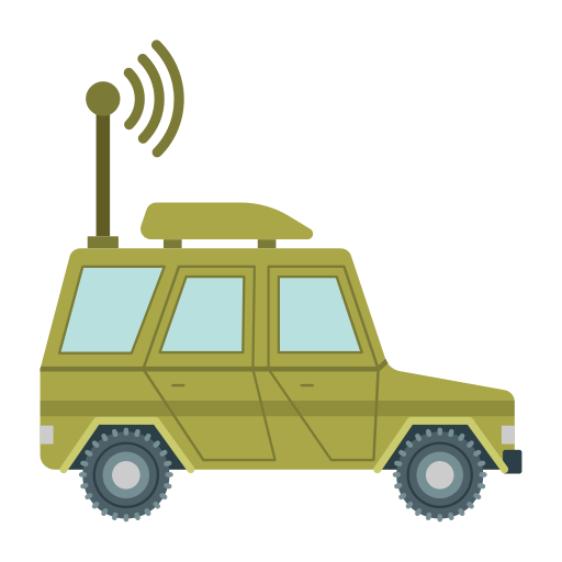 jeep militar Generic Flat icono