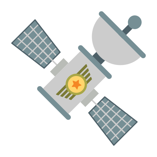 satelliet Generic Flat icoon