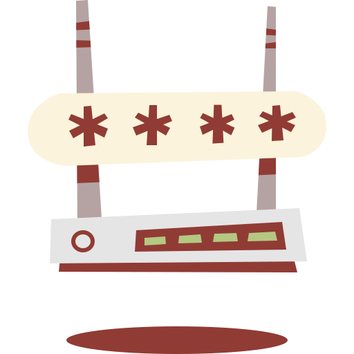 routera Cartoon Flat ikona