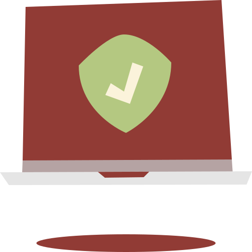 computadora portátil Cartoon Flat icono