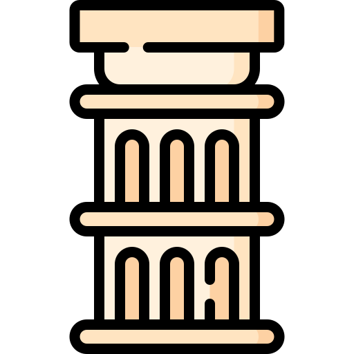 Column Special Lineal color icon