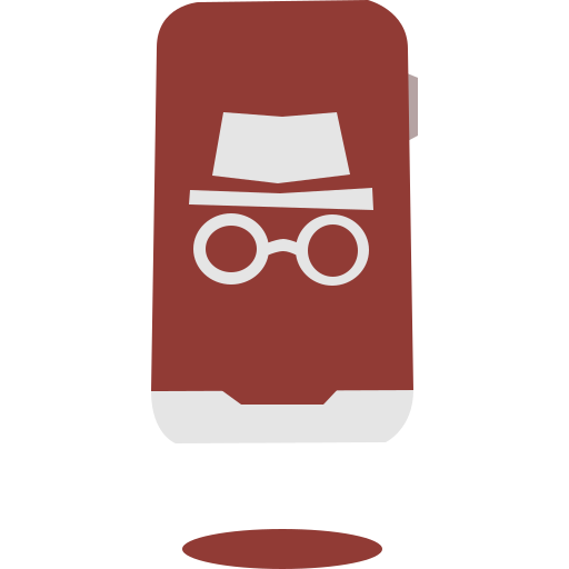 Incognito Cartoon Flat icon