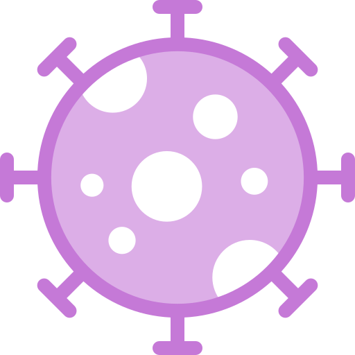 ウイルス Detailed color Lineal color icon