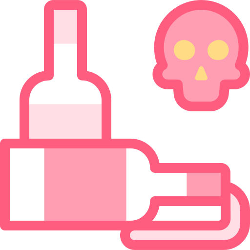 알코올 Detailed color Lineal color icon