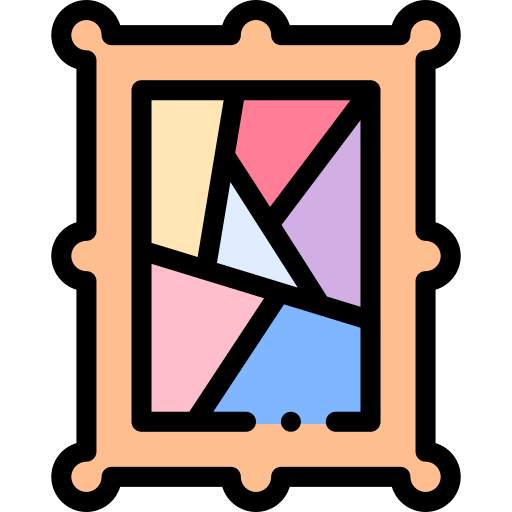 Modern art Detailed Rounded Lineal color icon