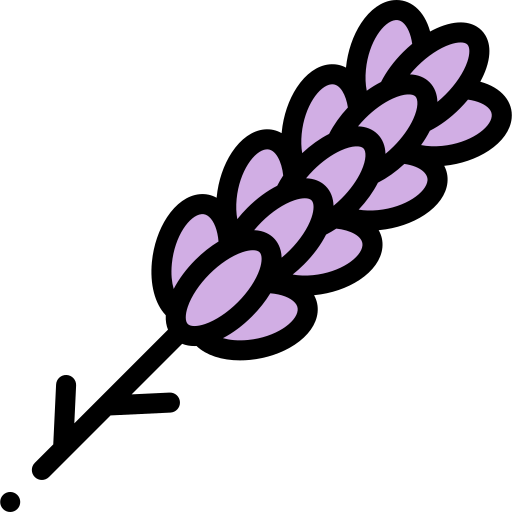 lavendel Detailed Rounded Lineal color icon