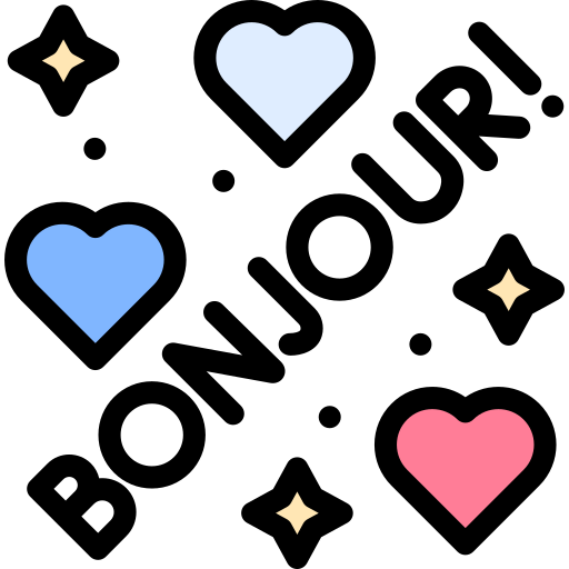 francuski Detailed Rounded Lineal color ikona