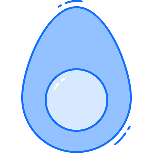 Boiled egg Generic Blue icon