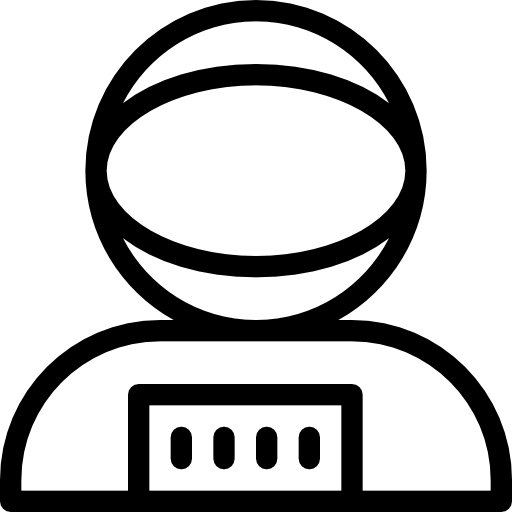 astronauta Pixel Perfect Lineal icono