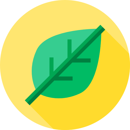 Leaf Flat Circular Flat icon