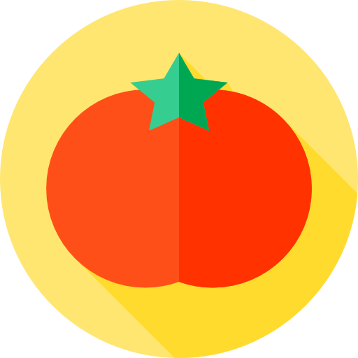 tomate Flat Circular Flat icono