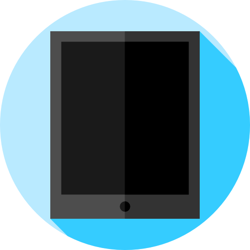 tablet Flat Circular Flat ikona
