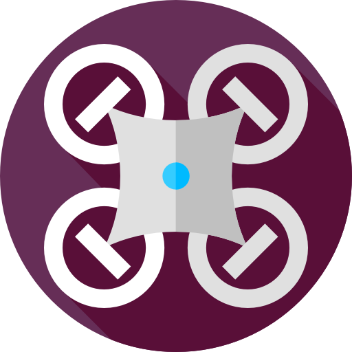 Drone Flat Circular Flat icon