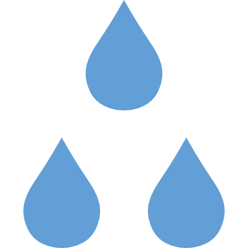 Water drops Alfredo Hernandez Flat icon