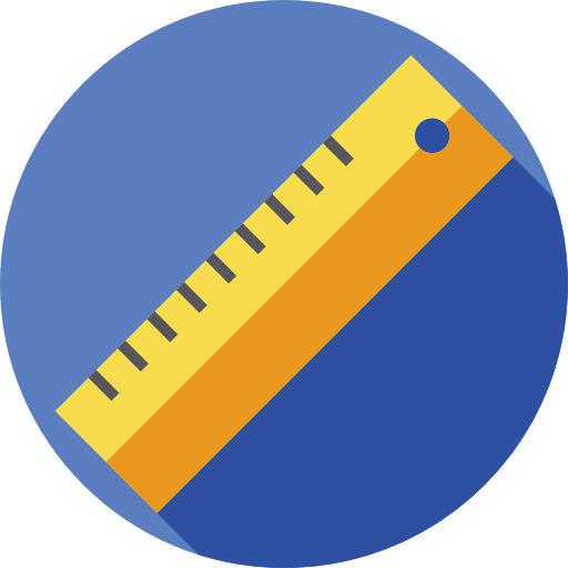 ルーラー Flat Circular Flat icon