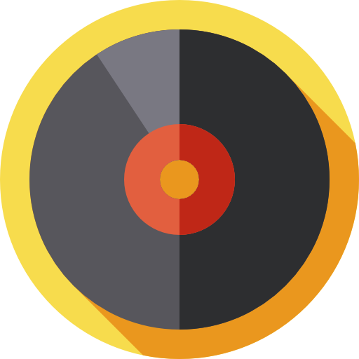 vinyl Flat Circular Flat icoon