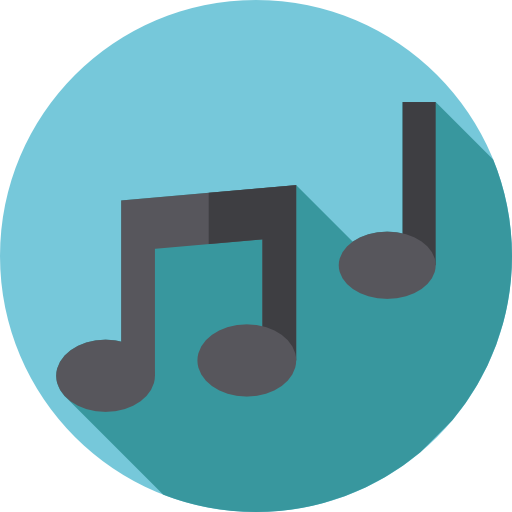 음악 Flat Circular Flat icon