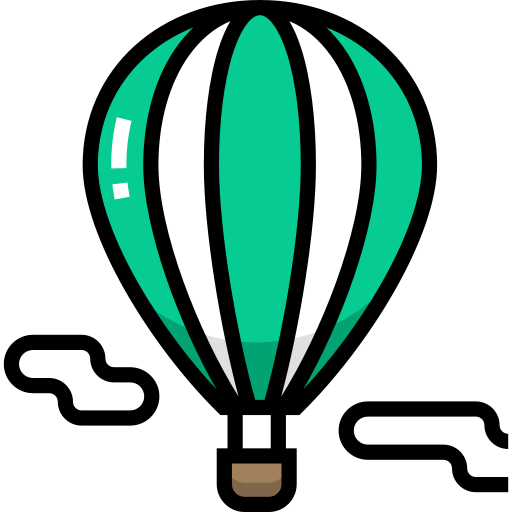 globo aerostático Detailed Straight Lineal color icono