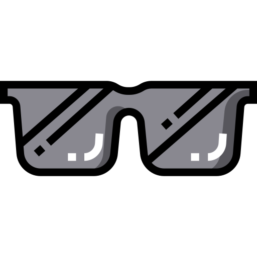 occhiali da sole Detailed Straight Lineal color icona