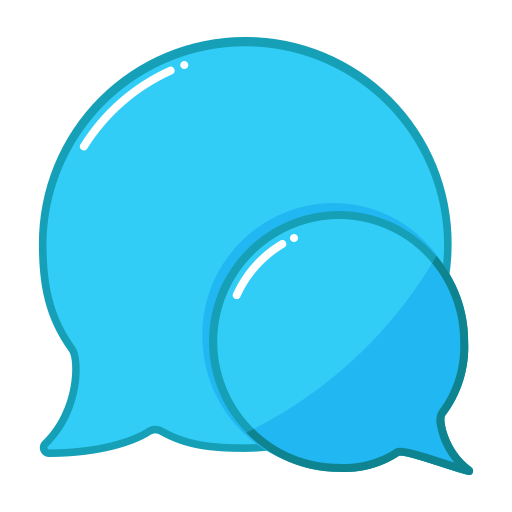 globos de chat Generic Blue icono