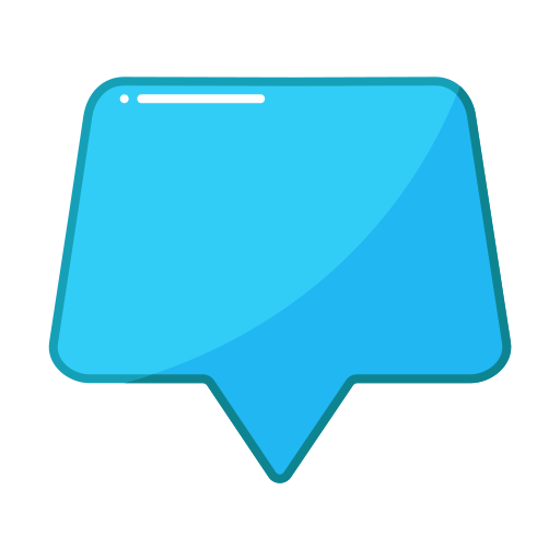 un message Generic Blue Icône