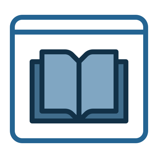 전자 책 Generic Blue icon